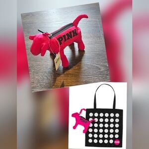 VS Pink Dog Tote Bag